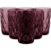 Copo Long Drink Vidro Rosa 370 ml 6 Peças - 3