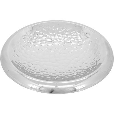 Centro Mesa Inox Prata Home&Co 6X30X30Cm