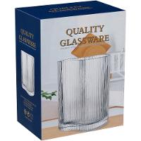 Vaso  Vidro Transparente 21x17x16Cm Gs - 8