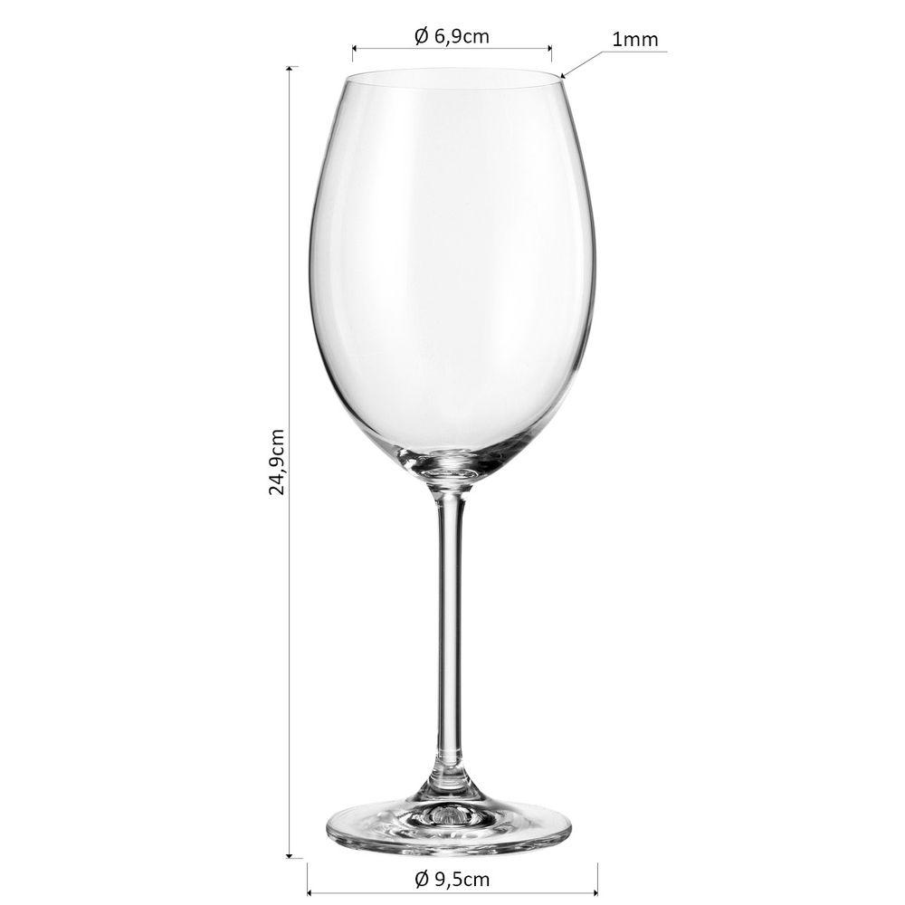 Taça Vinho Bohemia Natalia Maxima Cristal 590 ml 6 Peças - 3
