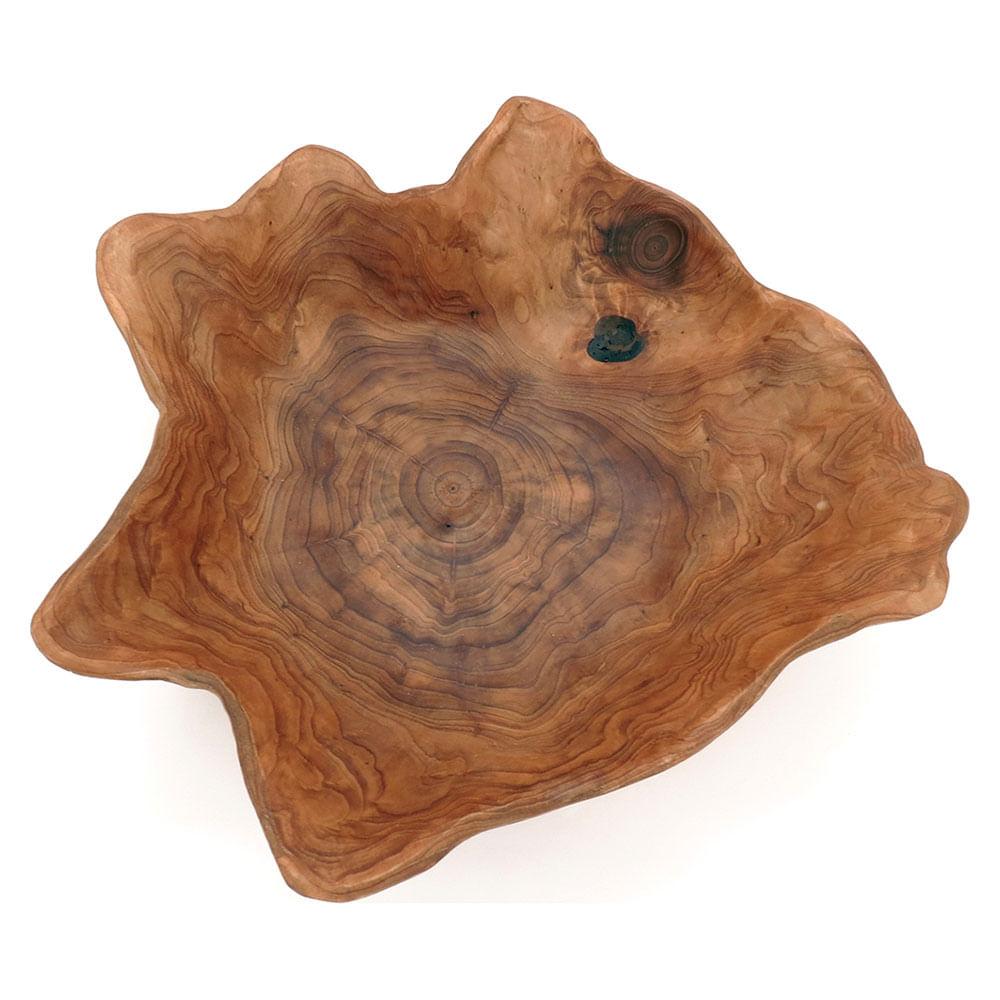 Centro Mesa Madeira Natural Wood 19X45X32Cm - 2