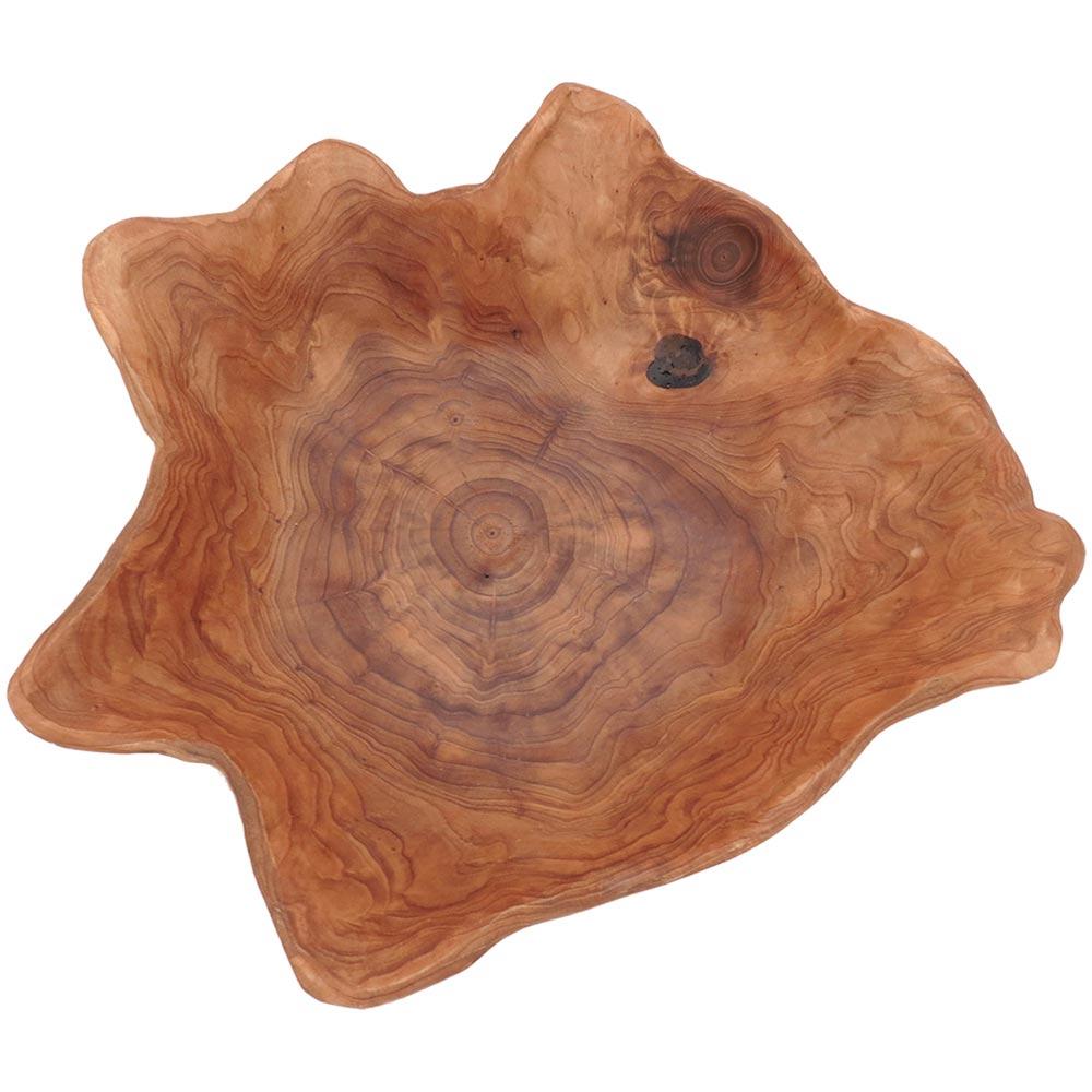 Centro Mesa Madeira Natural Wood 19X45X32Cm - 3