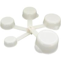 Jogo Medidores Copos Plástico Branco 5Peças Gs - 2