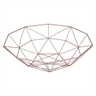 Centro de Mesa Metal Rosé 11x40x40cm