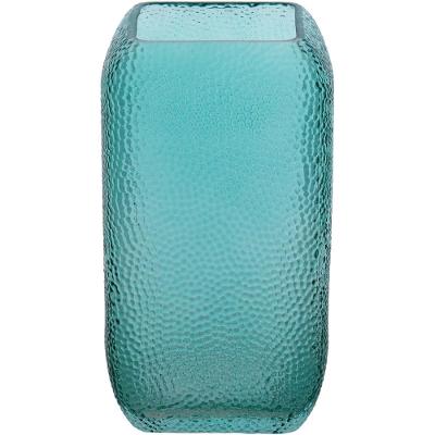 Vaso  Vidro Azul 25x16x16Cm Gs