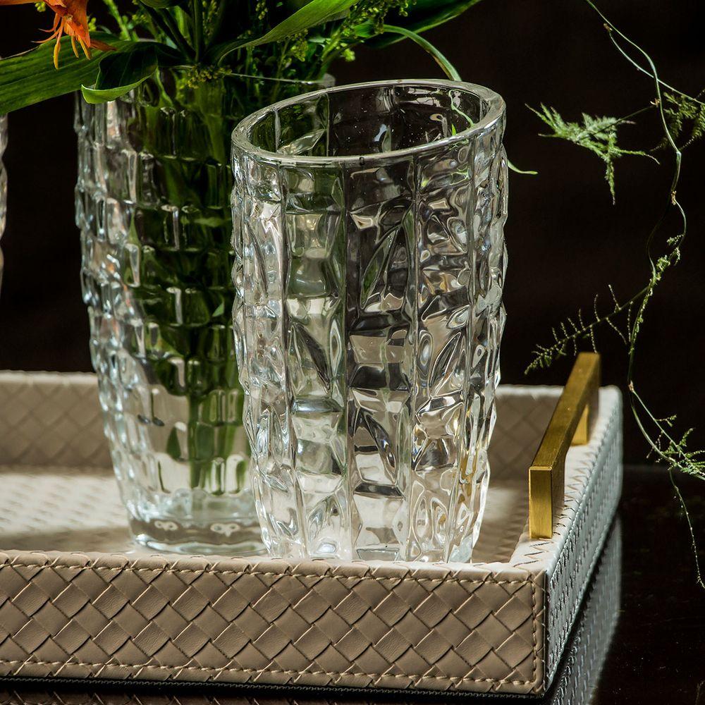 Vaso Vidro Transparente 19 x 9 x 9 cm - 7