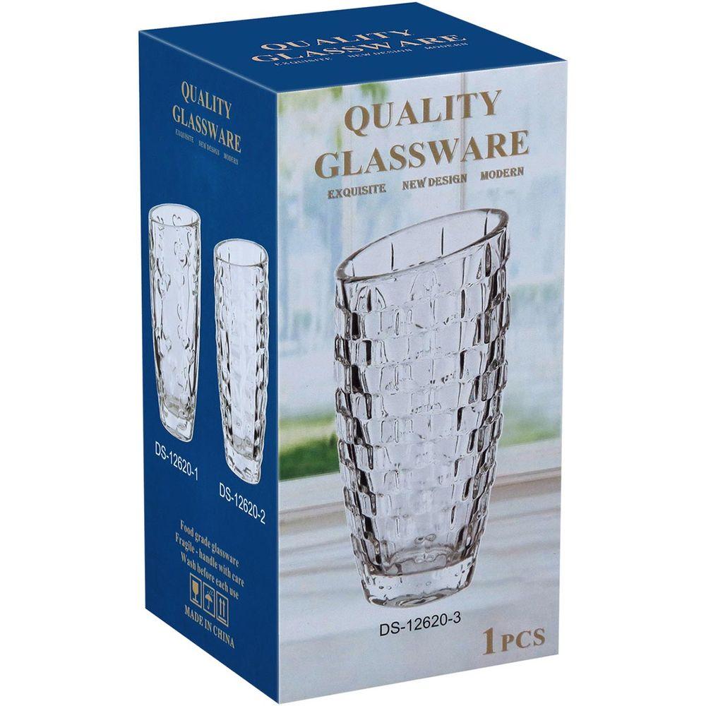 Vaso Vidro Transparente 19 x 9 x 9 cm - 6