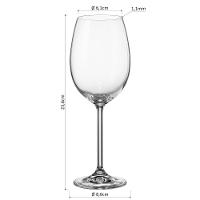 Taça Vinho Bohemia Natalia Maxima Cristal 450 ml 6 Peças - 3