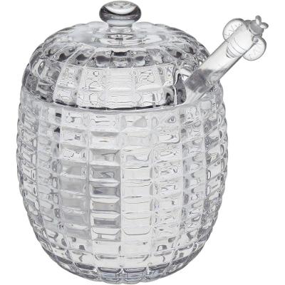 Meleira Com Colher Vidro Transparente 170 ml
