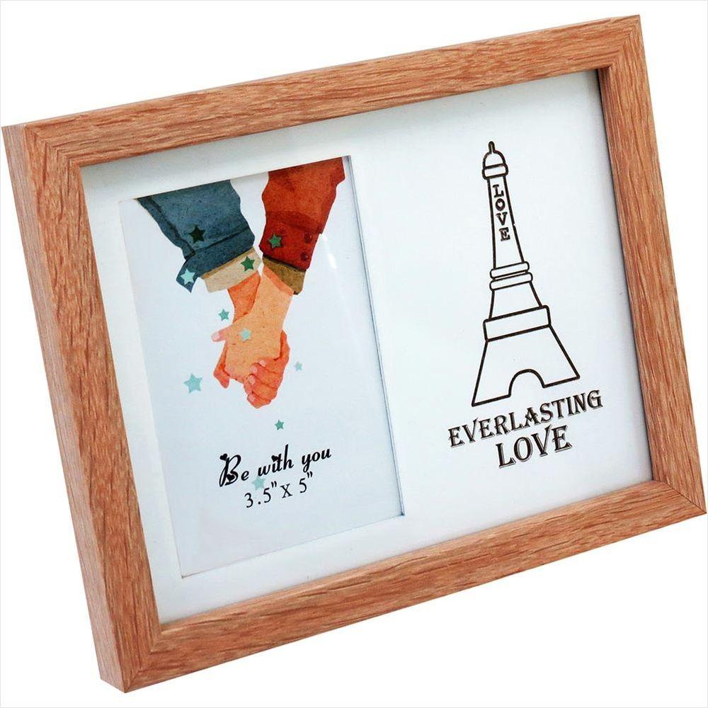 Porta-Retratos MDF Bege 8X13 Zola 22X18X2cm - 1