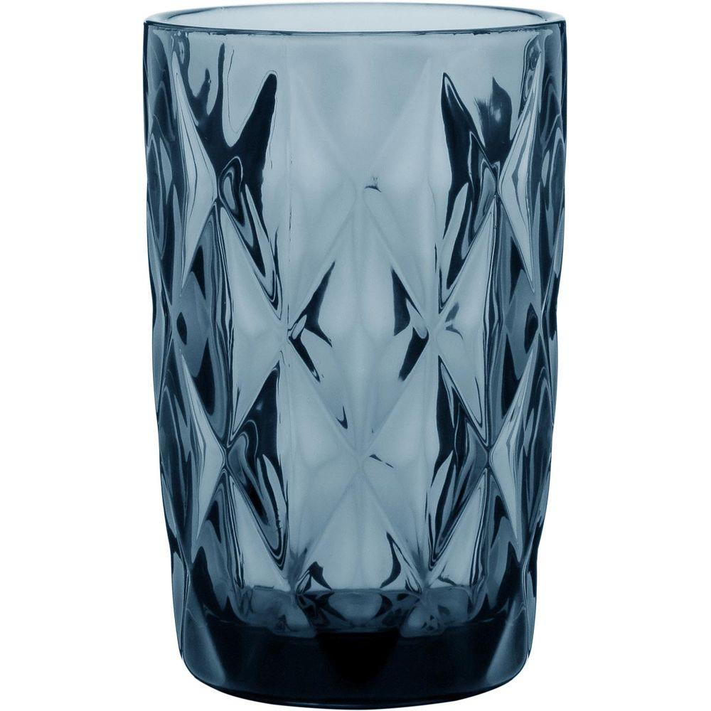 Copo Long Drink Vidro Azul 370 ml 6 Peças - 1