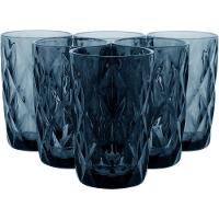 Copo Long Drink Vidro Azul 370 ml 6 Peças - 3