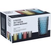 Copo Long Drink Vidro Rosa 370 ml 6 Peças - 2
