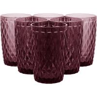 Copo Long Drink Vidro Rosa 370 ml 6 Peças - 3