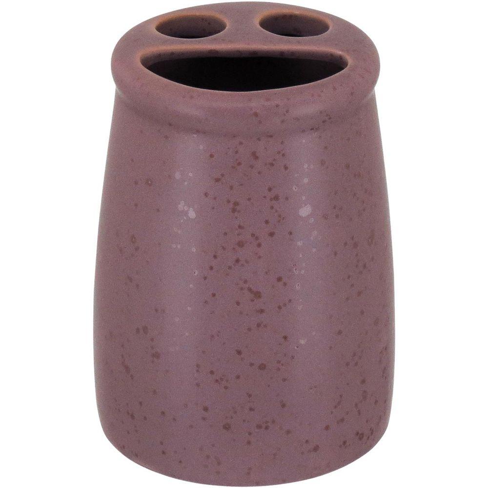 Jogo Banheiro Cerâmica Rosa 4 Peças - 4