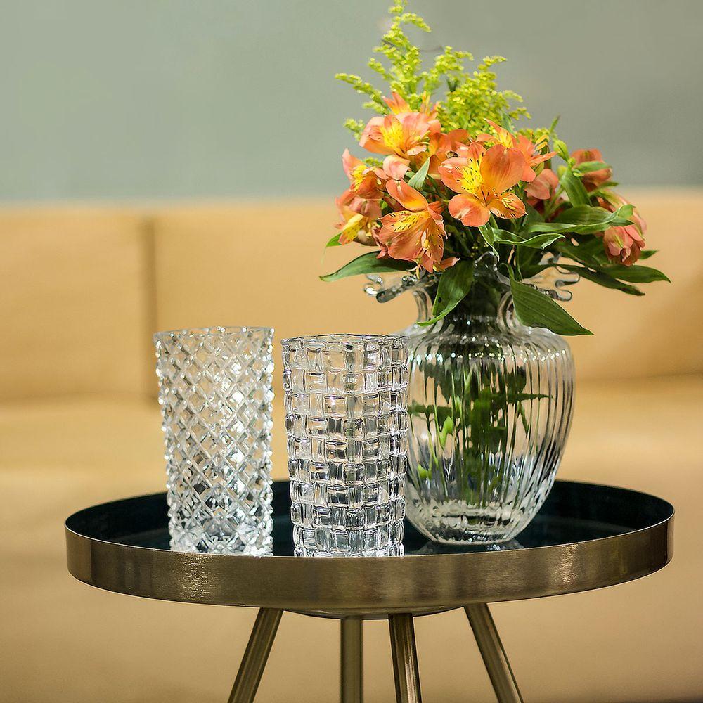 Vaso Vidro Transparente 15 x 6 x 6 cm - 6