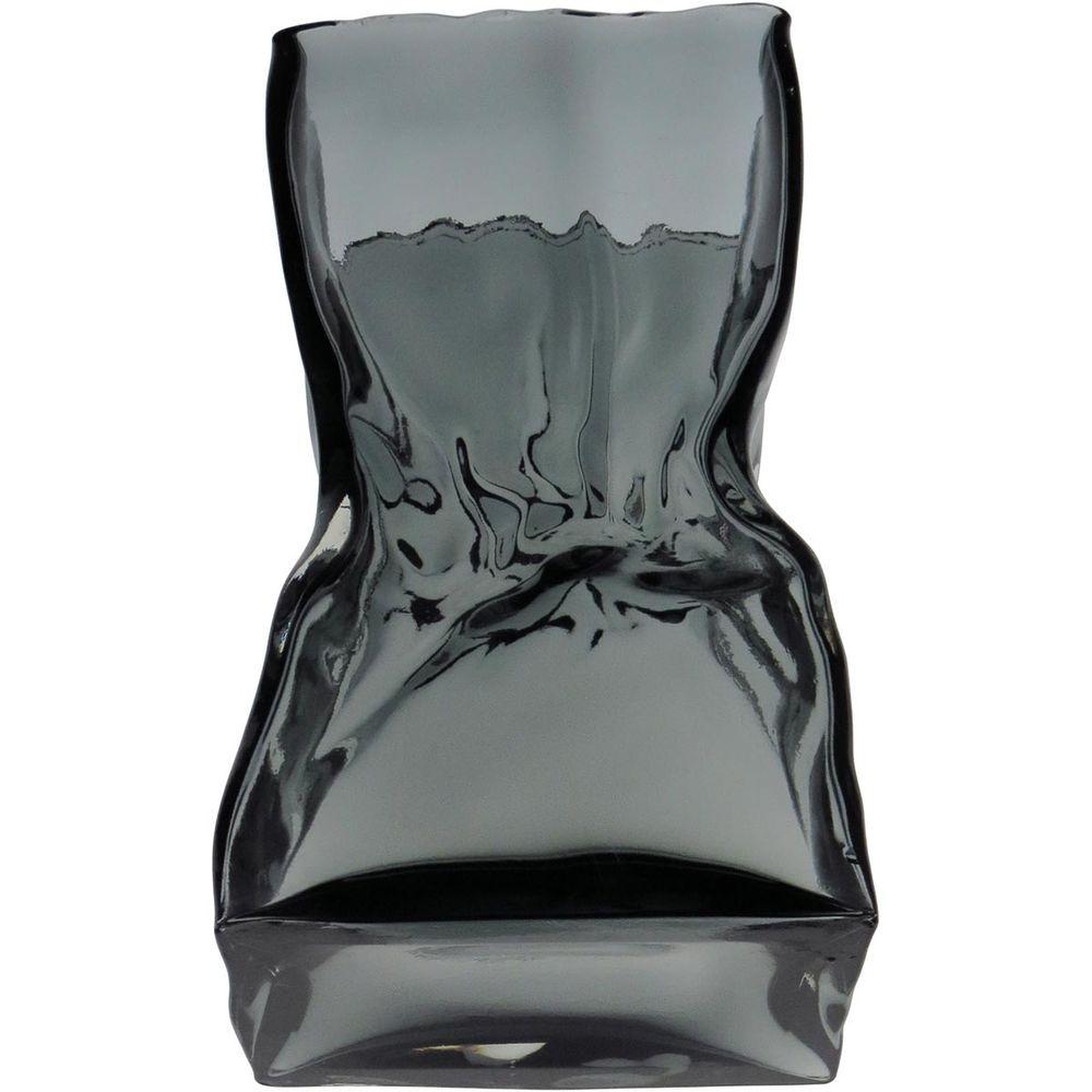 Vaso Vidro Cinza 24 x 14 x 11 cm - 4