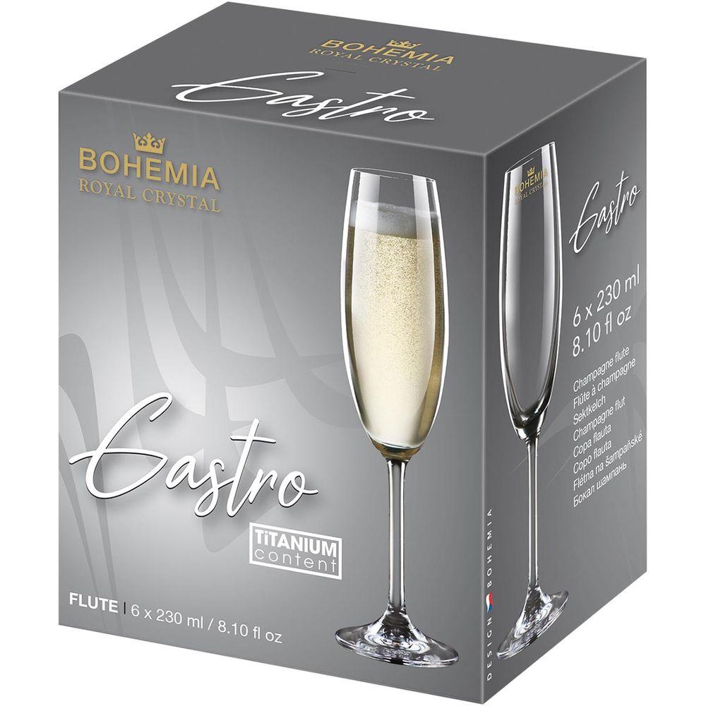 Taça Champanhe Bohemia Gastro Cristal 230 ml 6 Peças - 2