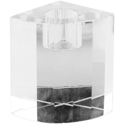 Castiçal Cristal Transparente Espectrum 8X7X5Cm