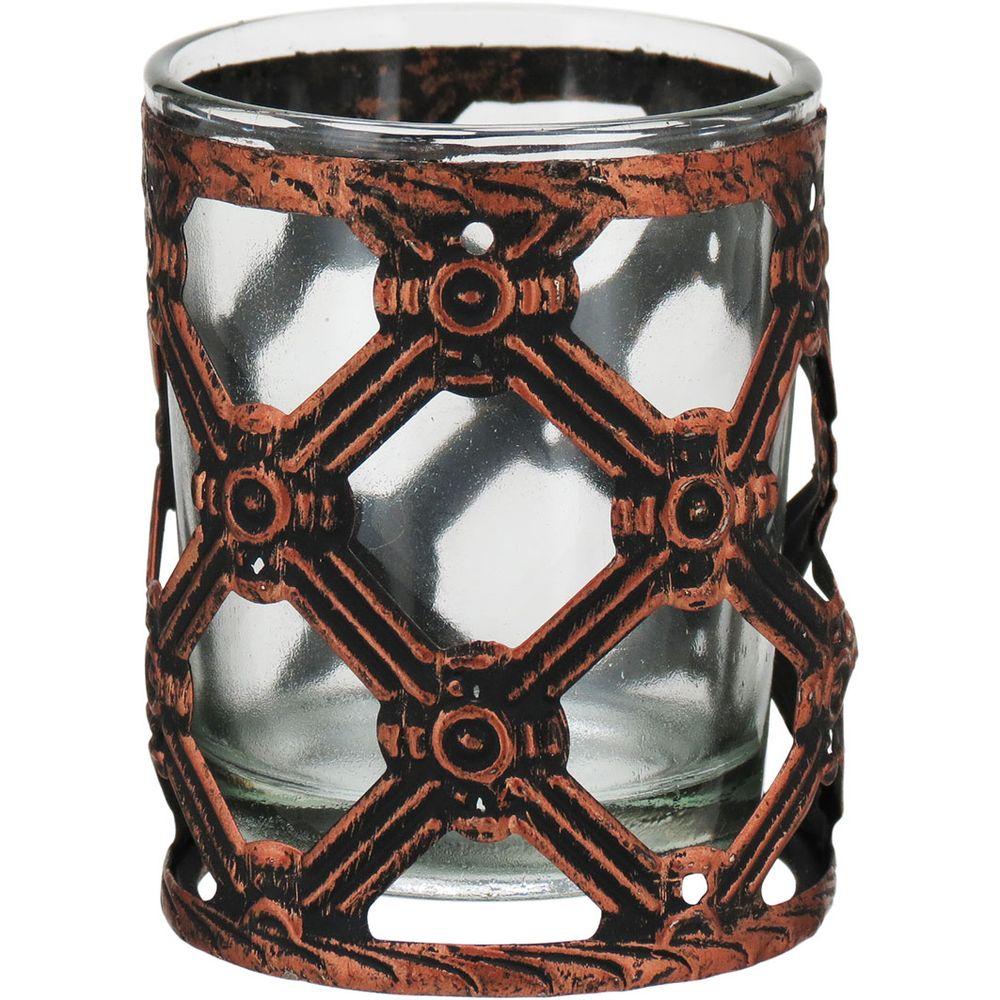 Castiçal Metal Cobre Barton 7X6X6Cm - 1