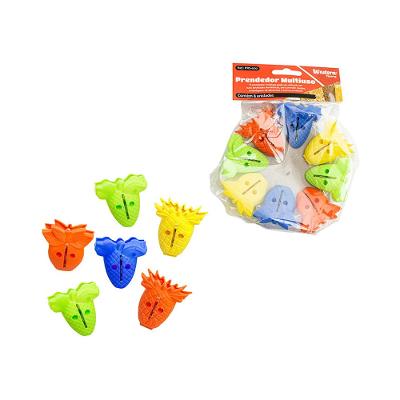 Prendedor Multiuso Abacaxi 8 Peças Western Home