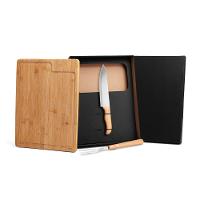 Conjunto Para Churrasco Em Bambu/Inox - 3 Pçs Welf - 1