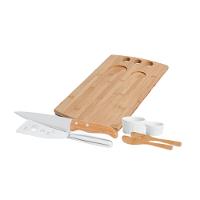 Conjunto Para Churrasco/Petisco Em Bambu/Inox - 2 Em 1 Welf - 1