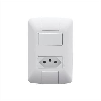 Interruptor Simples + Tomada 20A Branco Aria Tramontina
