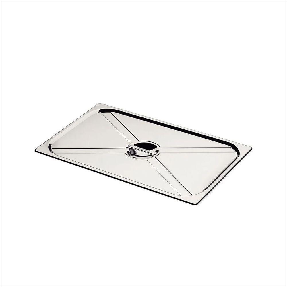 Tampa Aço Inox sem Recorte para Cuba 1/1 - 1