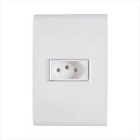 Conjunto 4x2 com 1 Tomada 2P+T Liz 20 A 250 V Branco - 1