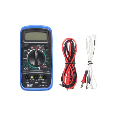 Multímetro Digital Berg Visor Iluminado e Bip Azul e Preto