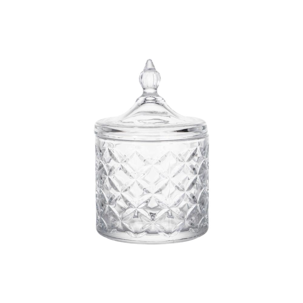 Potiche Decorativo De Vidro Amazônia 15,5cm - Hauskraft - 1