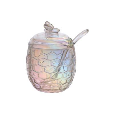 Açucareiro Vidro Bee com Colher 230ml - Hauskraft
