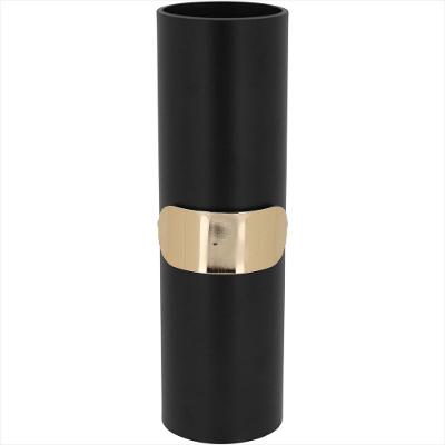 Vaso de Metal 34x10x10cm Preto