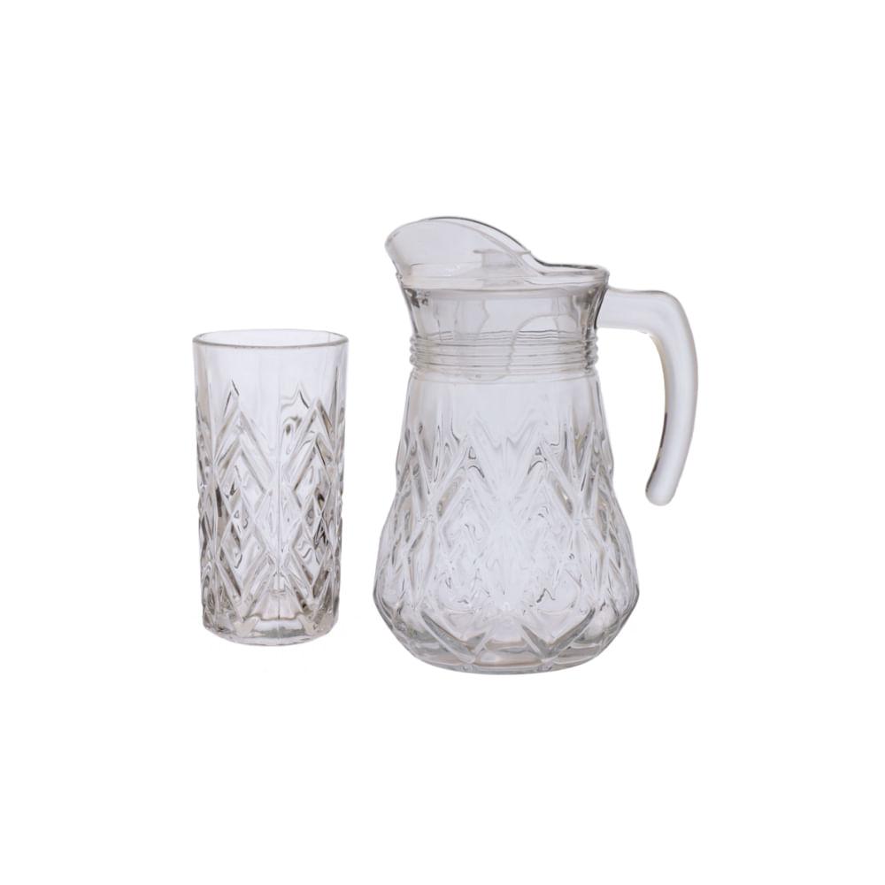 Jarra com 6 Copos de Vidro Samantha - Hauskraft - 2