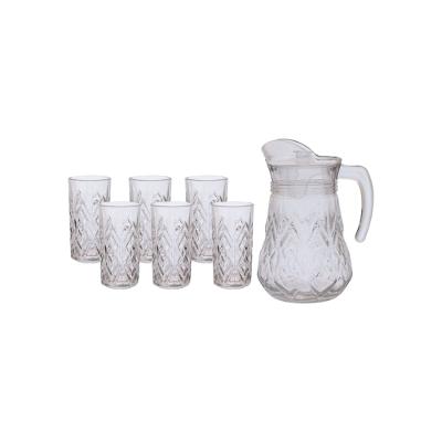Jarra com 6 Copos de Vidro Samantha - Hauskraft