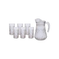 Jarra com 6 Copos de Vidro Samantha - Hauskraft - 1