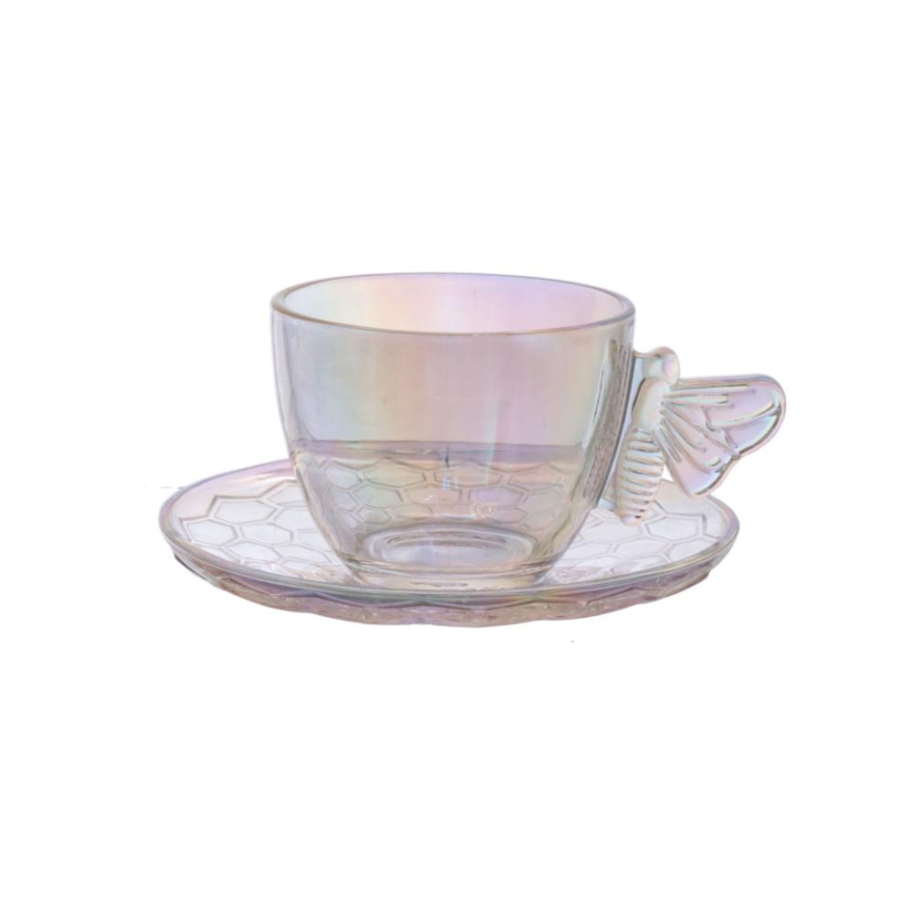 Jogo de Xícaras de Chá Vidro Bee - 200ml - 4 Peças - Hauskraft - 2