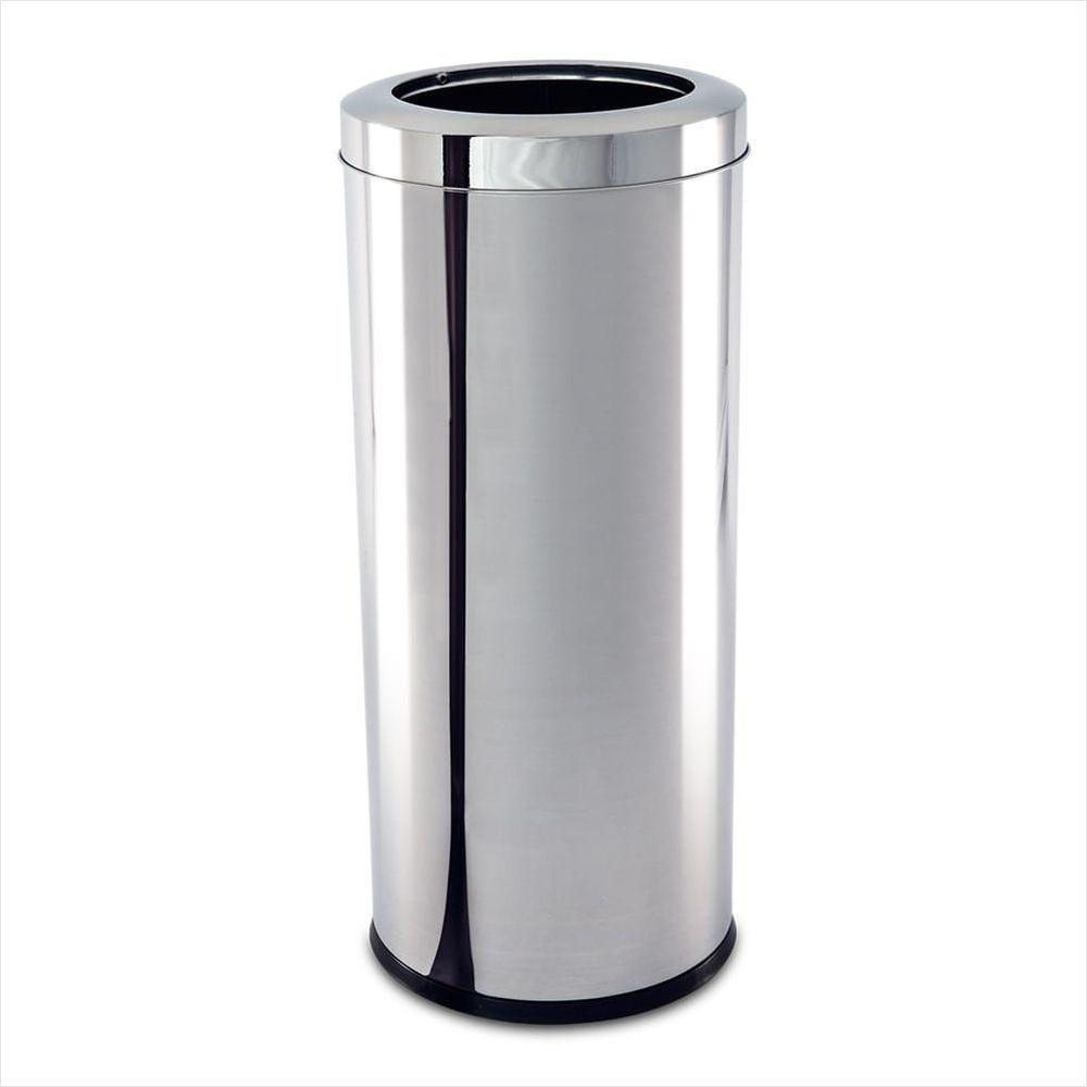 Lixeira Inox com Aro 25x60cm 28 Litros Brinox - 1