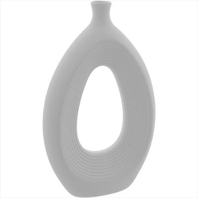 Vaso de Cerâmica 30x18x3cm Branco