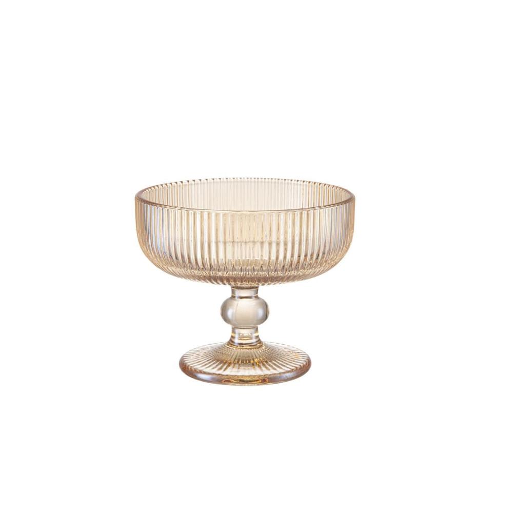 Taça para Sobremesa Vidro Graffiato Âmbar 310 ml 6 Peças - 1