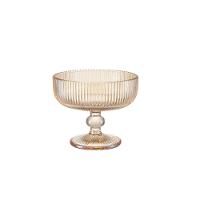 Taça para Sobremesa Vidro Graffiato Âmbar 310 ml 6 Peças - 1