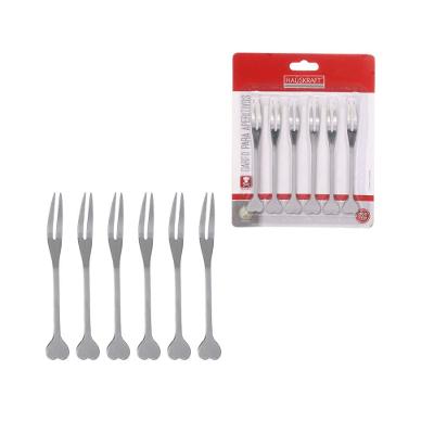 Jogo 6 Garfos Aperitivos Inox Hauskraft 10 cm