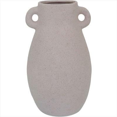 Vaso de Cerâmica 20x12x12 cm Bege