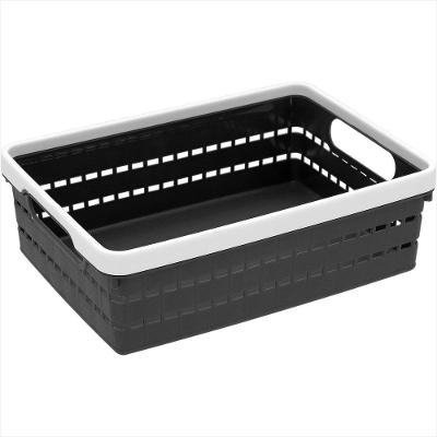 Caixa Organizadora Plástico 7x16x23cm Preto