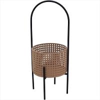 Cachepô Metal 50-18-18 centímetros Bege - 1