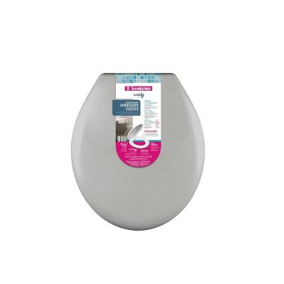 Assento Sanitário Almofadado Clássico Cinza Sanremo