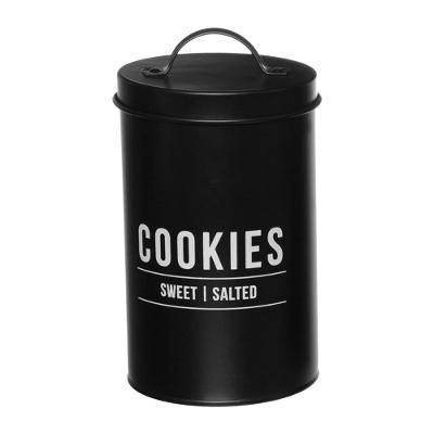 Pote Biscoito Aço Manhattan Hauskraft Preto 1,7L