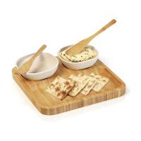 Conjunto Para Petiscos E Patês Em Bambu / Fibra De Bambu - 5 Pçs Welf - 2