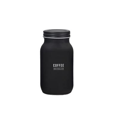 Pote de Vidro Manhattan Preto 720 ml